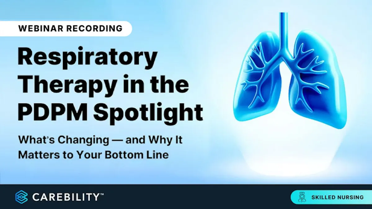 Respiratory Therapy in the PDPM Spotlight